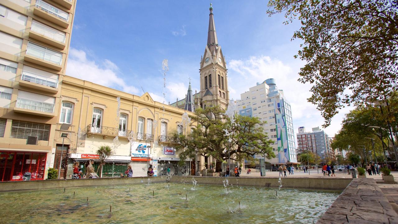 Vista panorámica del centro turístico de Mar del Plata mostrando las zonas más transitadas y seguras